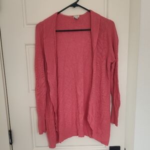 a new day Vibrant Pink Open Cardigan